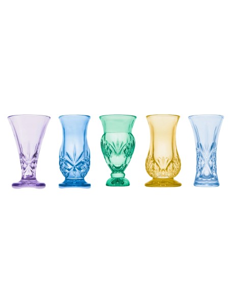 Set de 5 Jarrones de Brotes de Cristal Dublin