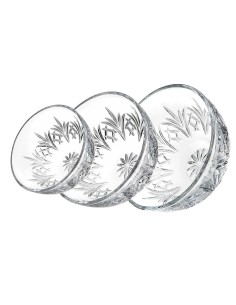 Juego de 3 Ensaladeras de Cristal Dublin