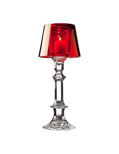 Lámpara Porta Vela Roja Villa Marca