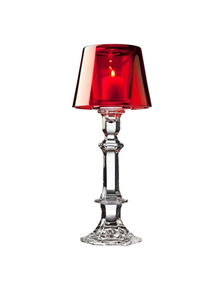 Lámpara Porta Vela Roja Villa Marca