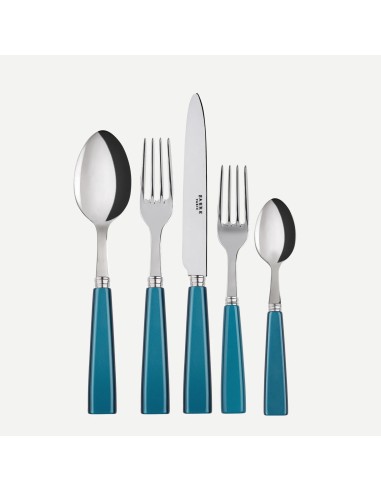 Set de 5 Cubiertos Icône - Turquesa