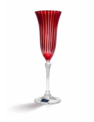 Set de 6 Copas Flauta Gema Magnifico Red