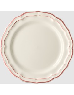 Set de 4 Plato Llano Filet Corail