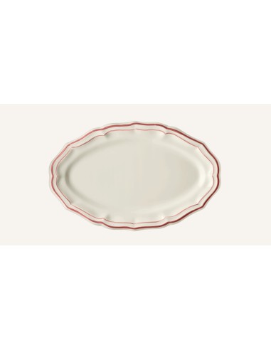 Plato Ovalado Filet Corail