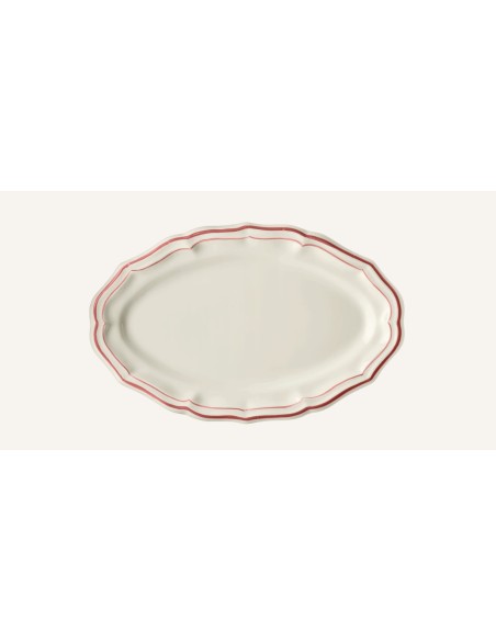 Plato Ovalado Filet Corail