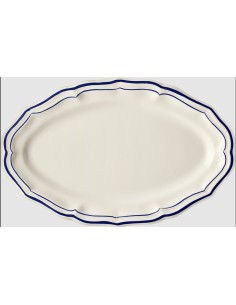 Plato Ovalado Filet Cobalt
