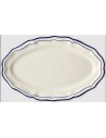 Plato Ovalado Filet Cobalt