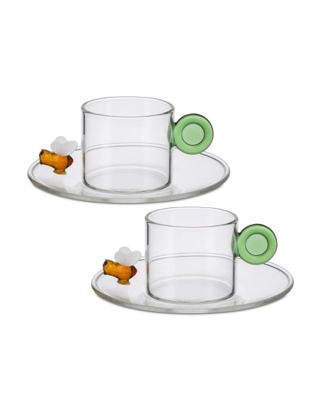 Set de 2 Taza de Cafe Apiflora