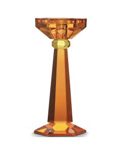 Portavela Crystal Naranja