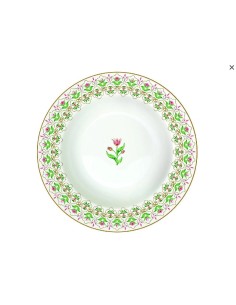 Set de 6 Plato Hondo Botanic Chic