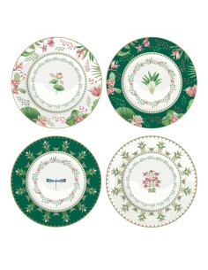 Set de 4 Platos de Postre Botanic Chic