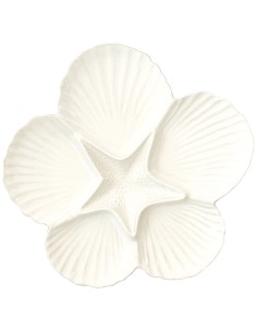 Plato de Servir Coquillages White