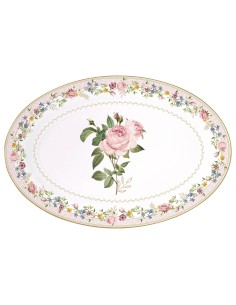 Plato Ovalado Chant Des Roses