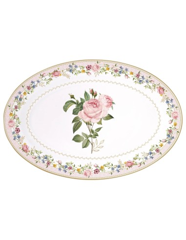 Plato Ovalado Chant Des Roses
