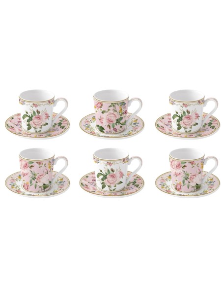 Set de 6 taza Chant Des Roses