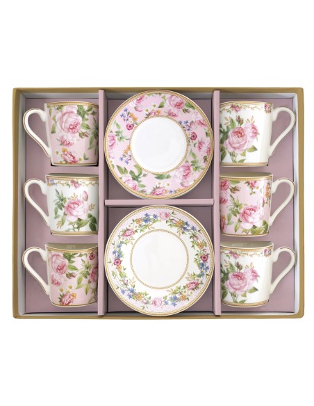 Set de 6 taza Chant Des Roses