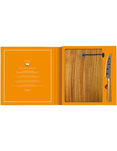 Set 2 Pz de Queso + Tabla Rect Acacia