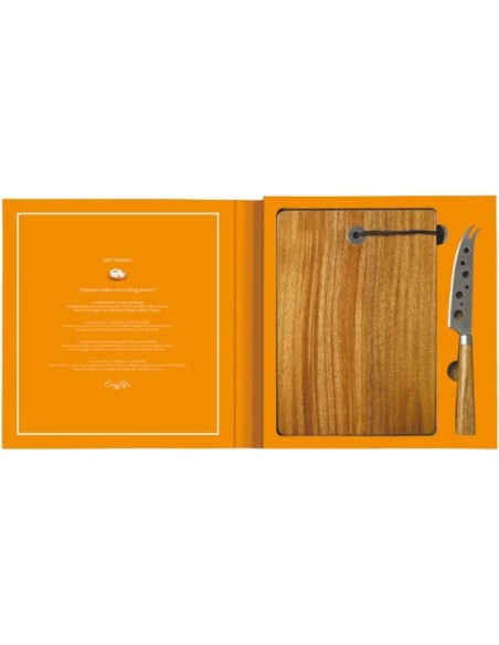 Set 2 Pz de Queso + Tabla Rect Acacia