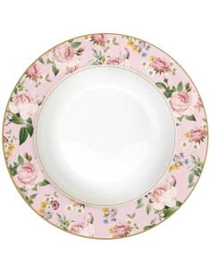 Set de 6 Plato Hondo Chant Des Roses