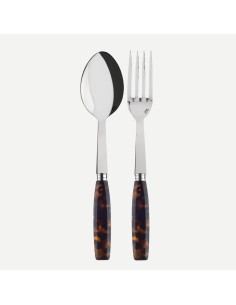 Set para Servir Djembe Faux Tortoise