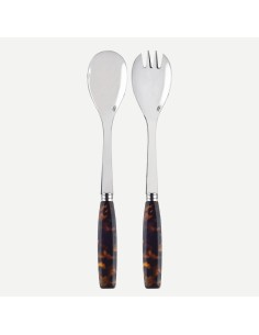 Set de Servir Ensalada Djembe Faux Tortoise