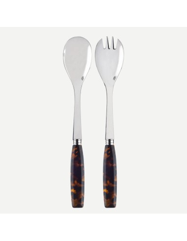 Set de Servir Ensalada Djembe Faux Tortoise