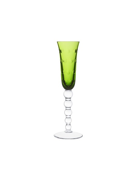 Copa de Champagne Verde Bubbles