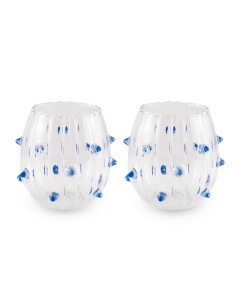 Set de 2 Vasos Espinas Azules