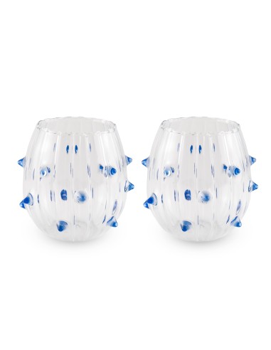 Set de 2 Vasos Espinas Azules