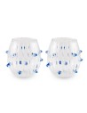 Set de 2 Vasos Espinas Azules