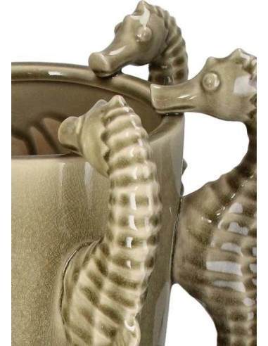 Florero Seahorses - Beige