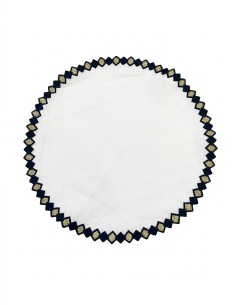Set de 6 Individual y Servilleta Fado Bco/Blue/Gold 2