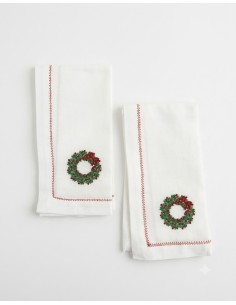 Set de 6 Servilleta Christmas Garland