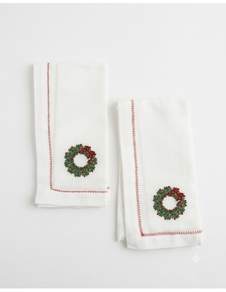 Set de 6 Servilleta Christmas Garland