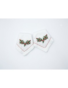 Set de 6 Servilleta Christmas Holly