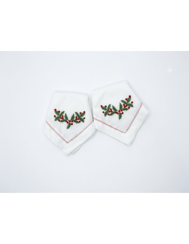 Set de 6 Servilleta Christmas Holly