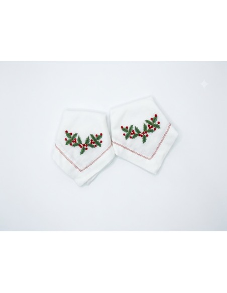 Set de 6 Servilleta Christmas Holly