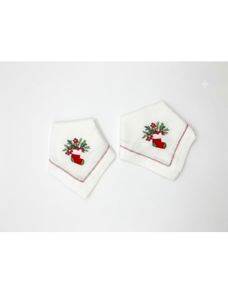 Set de 6 Servilleta Christmas Stocking