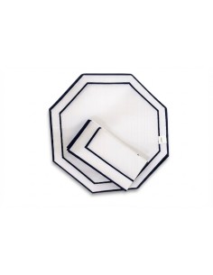 Set de 4 servilleta y Invidividual Octagonal