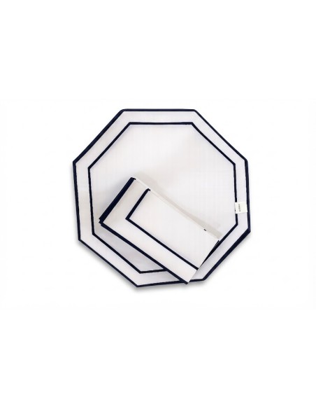 Set de 4 servilleta y Invidividual Octagonal