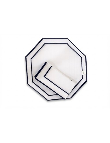 Set de 4 servilleta y Invidividual Octagonal