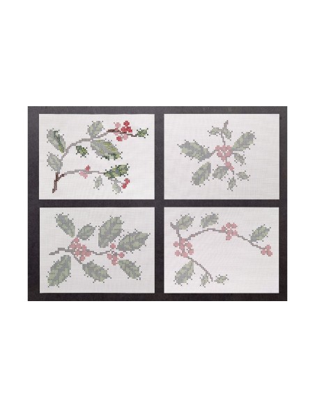 Individuales Ditsy Holly Multicolor