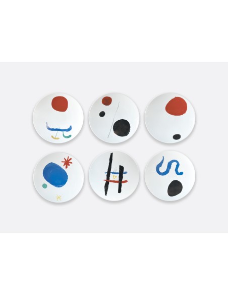 Set de 6 Platos Llanos  Joan Miro