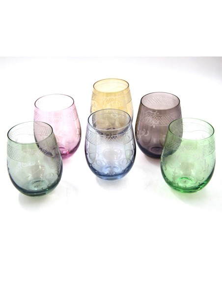 Set de 6 Vasos  de Colores Royal