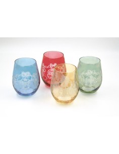 Set de 4 Vasos de Colores Royal
