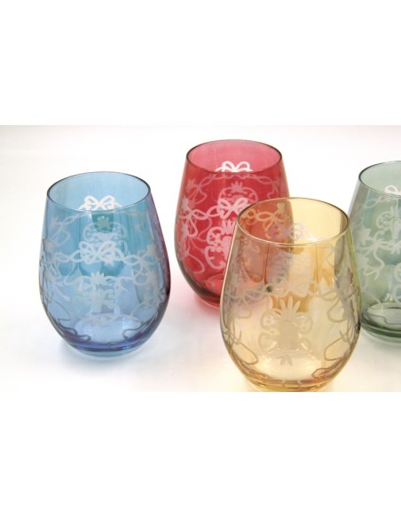 Set de 4 Vasos de Colores Royal