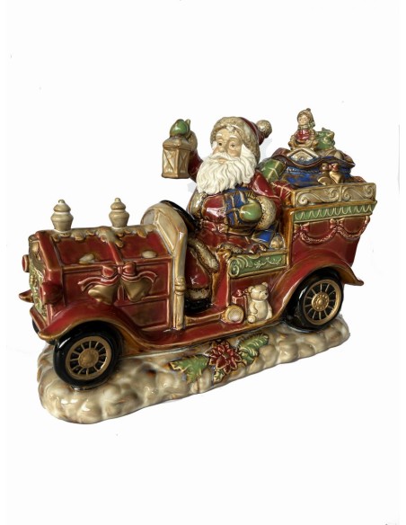 Santa Claus By Car with Gifts