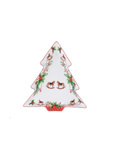 Plato de Arbol Jingle Bells