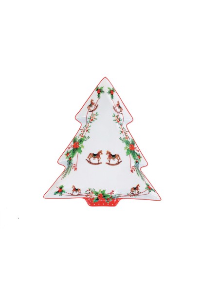 Plato de Arbol Jingle Bells