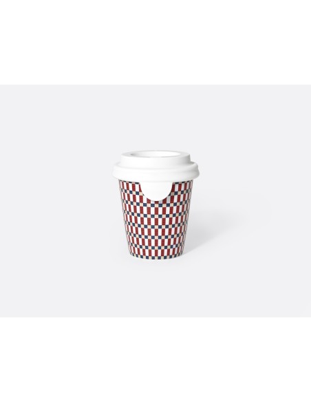 Vaso de Capuchino Germain Red and Blue